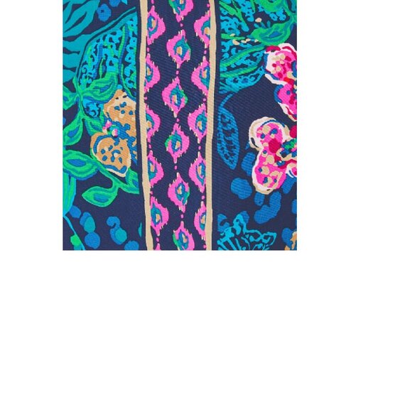 Lilly Pulitzer Bal Harbour Palazzo Pants Low Tide Navy Life of the Party sz M - Picture 3 of 5